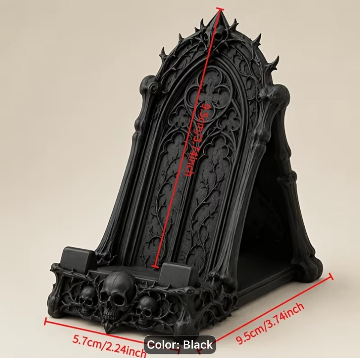 Gothic Skull Phone Stand