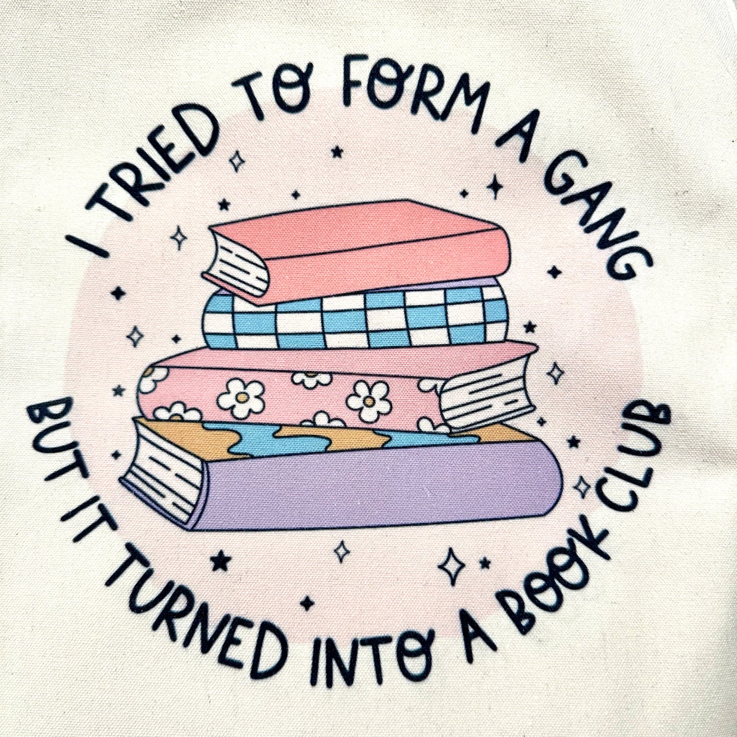 Canvas Book Tote Bag