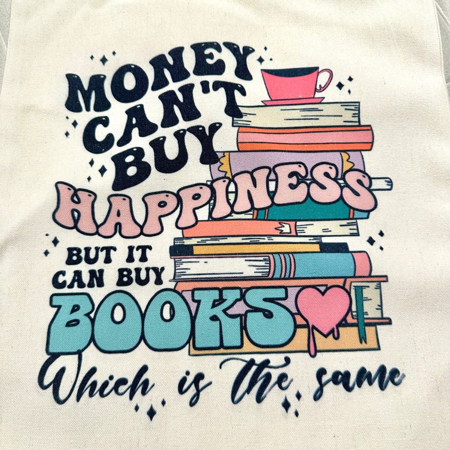 Canvas Book Tote Bag