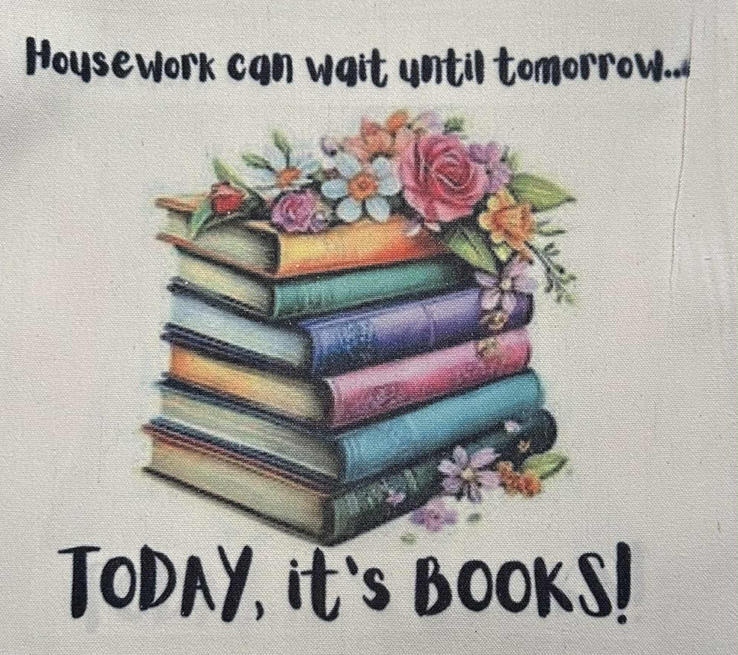 Canvas Book Tote Bag