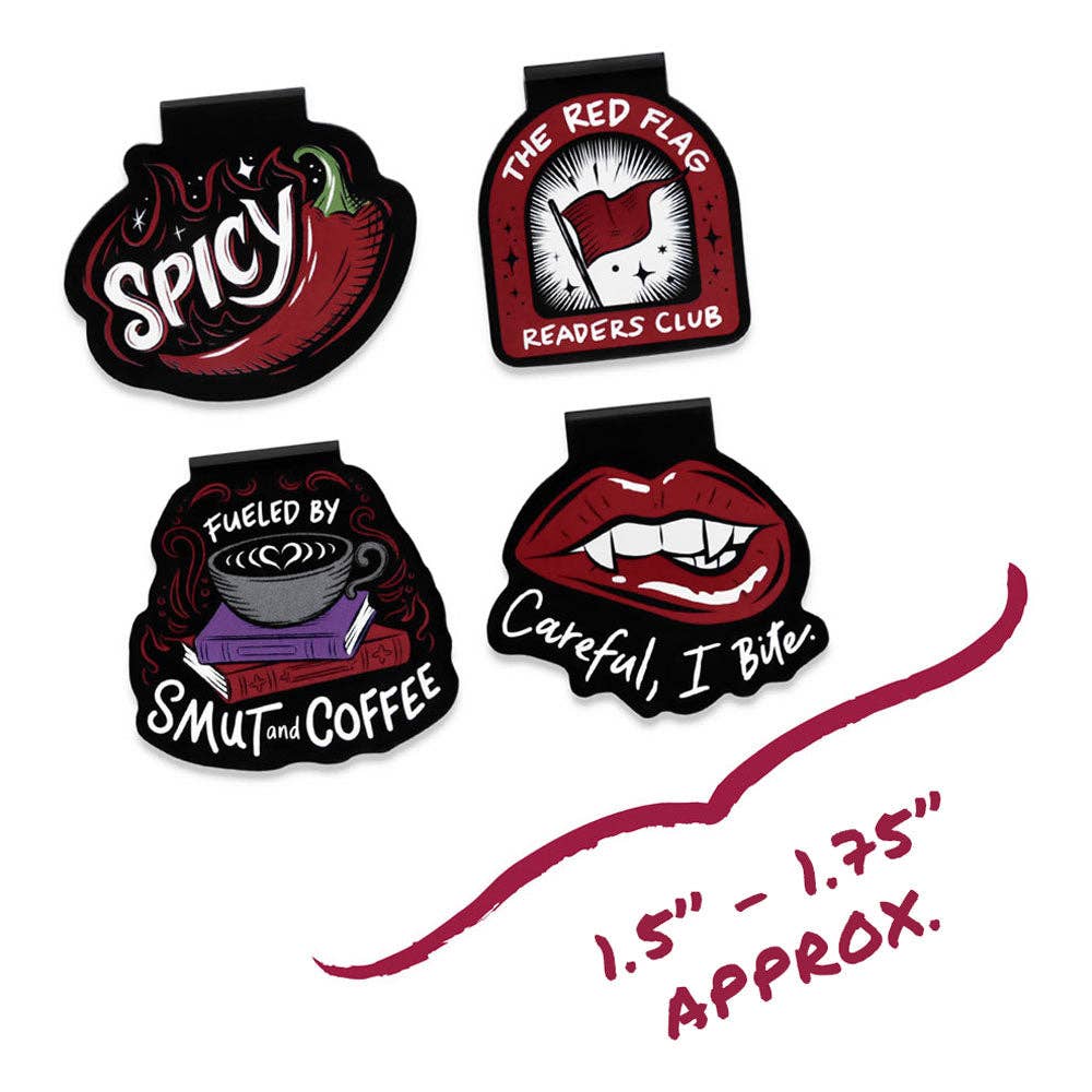 A Little Wicked Magnetic Bookmarks (4-Pack) (Original Artwork) (Original Artwork)