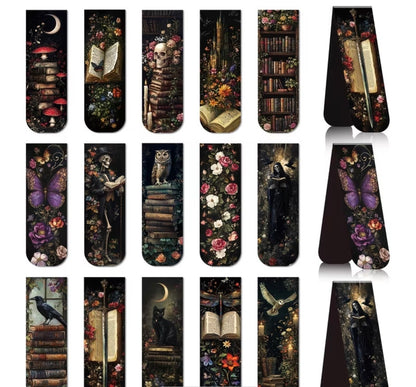 Dark Academia Magnetic Bookmark Set