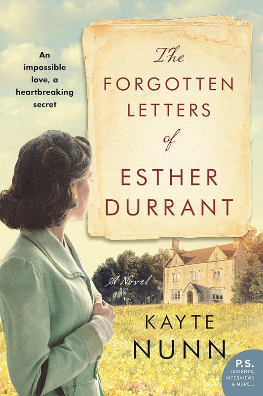 FORGOTTEN LETTERS ESTHER DU cover image