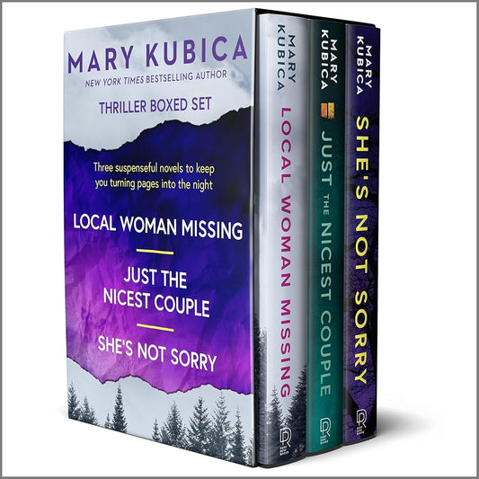 Mary Kubica 3-Book Boxed Set: Local Woman Missing, Just the Nicest Couple, She’s Not Sorry: Local Woman Missing, Just the Nicest Couple, She’s Not ... Collection of Twisted Mystery and Suspense cover image