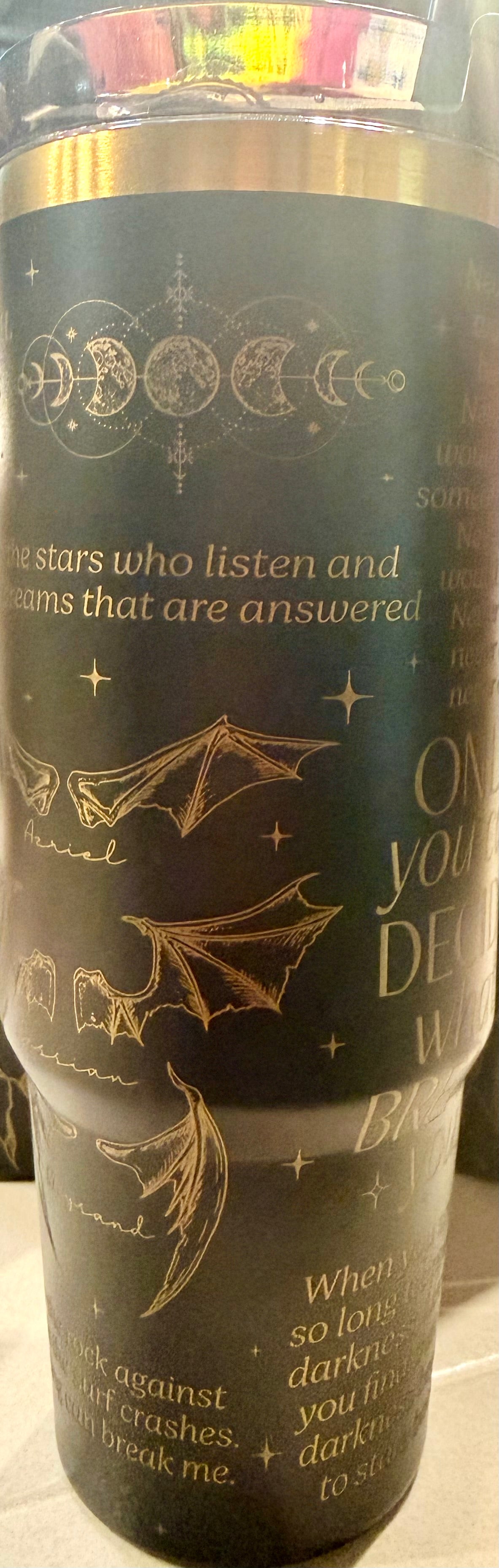 ACOTAR 40 oz Laser Engraved Tumbler
