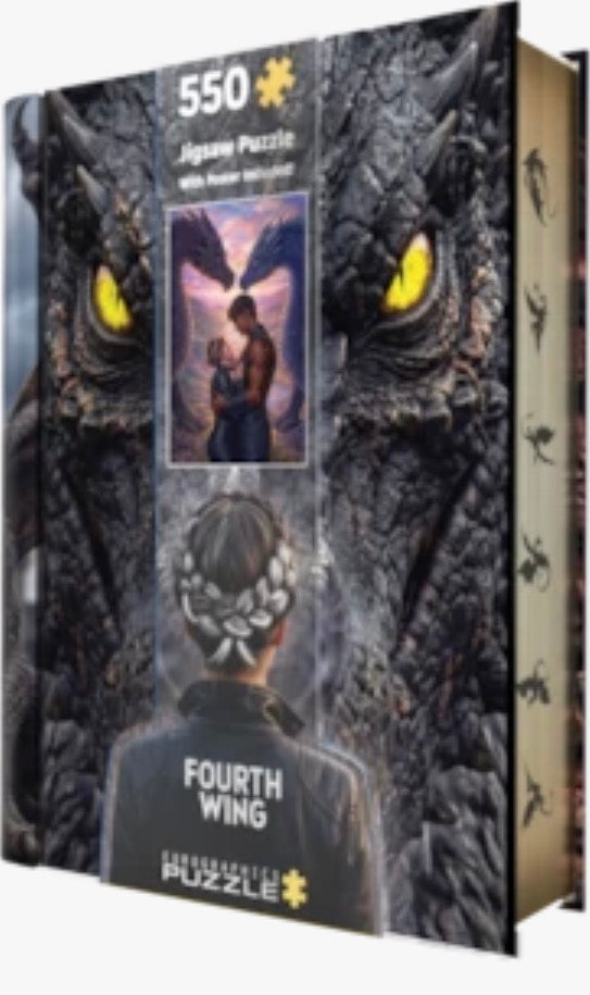Eurographics 550 piece Fourth Wing Puzzle Book Tin