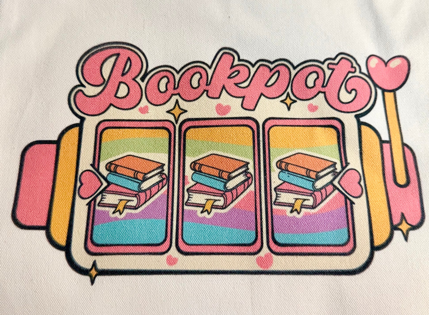 Canvas Book Tote Bag