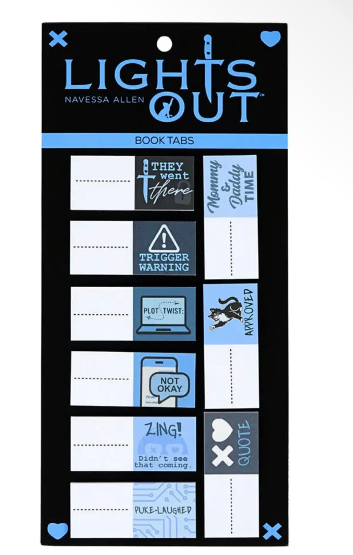 Lights Out Book Annotation Flags