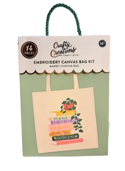 Craft Creations Embroidery Canvas Bag Kit