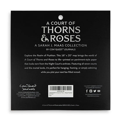 A Court of Thorns and Roses: Prythian World Map (16'' x 20'')